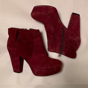 Gianni Bini Purple Ankle Boots Size 8